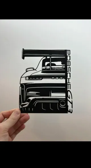 Silhouette Porsche GT3
