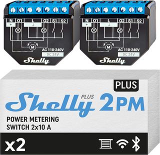 Shelly Plus 2PM - Interruptor Inteligente WiFi & B