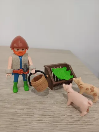 Playmobil Granja con Cerdos y Cubo