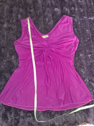 Top buganvilla escote pico talla 36 a 42