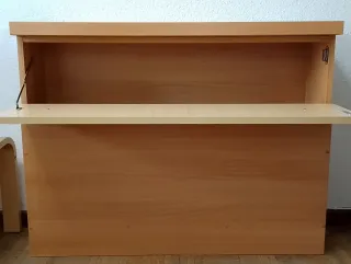 CABECERO DE CAMA DE MADERA TIPO ARCÓN.