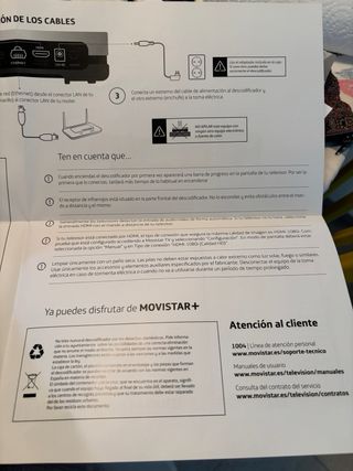 Descodificador Movistar UHD TV + Mando