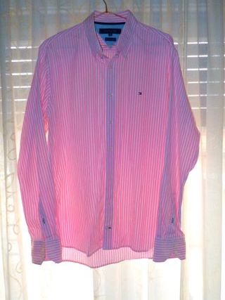 Camisa Tommy Hilfiger Rosa Talla M Grande