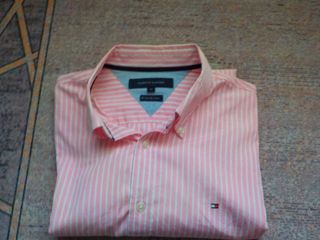 Camisa Tommy Hilfiger Rosa Talla M Grande