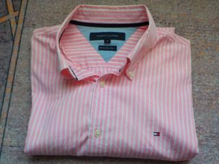 Camisa Tommy Hilfiger Rosa Talla M Grande
