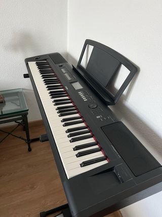 Teclado Yamaha Piaggero NP-V80 + Soporte + Pedal