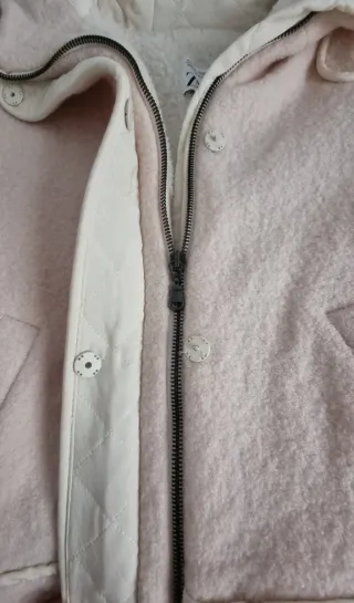 Abrigo Zara niña 13-14 años borreguito con capucha