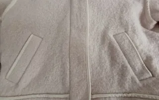 Abrigo Zara niña 13-14 años borreguito con capucha