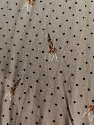 Camisa Mango Violeta Estampada