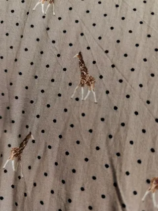 Camisa Mango Violeta Estampada