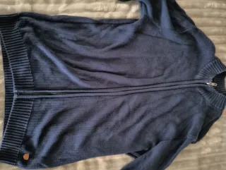 Chaqueta punto azul marino CASUAL hombre