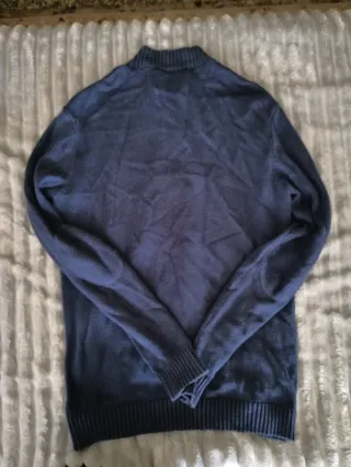 Chaqueta punto azul marino CASUAL hombre