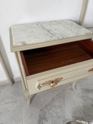 Cabeceros de camas 1,35m metal dorado y gris