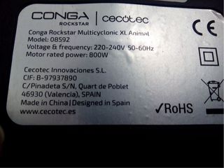 Aspiradora Conga Rockstar Multicyclonic XL