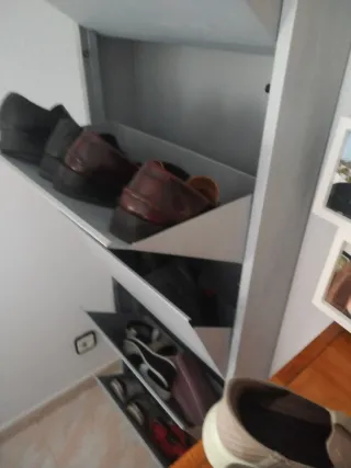 Zapatero Metálico 5 Cajones Gris