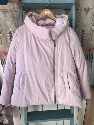 Anorak Zara rosa pálido
