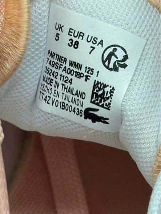 Zapatillas Lacoste Partner Mujer Rosa