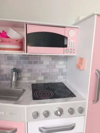 Cocinita infantil rosa kidkraft