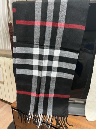 Bufanda / Pañuelo Cuadros Negro Blanco