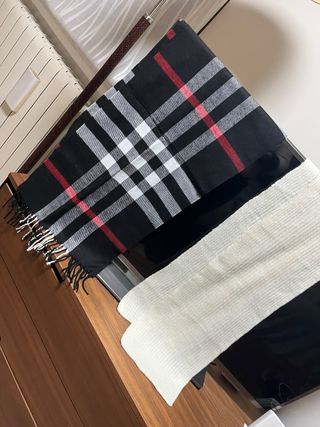 Bufanda / Pañuelo Cuadros Negro Blanco