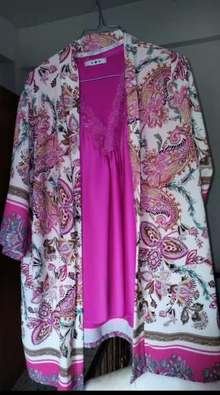 Blusa y lencería conjunto estampado