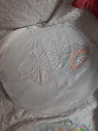 Lote 4 bajo platos cristal y cersmica