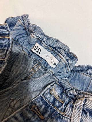 Jeans baggy cintura elástica