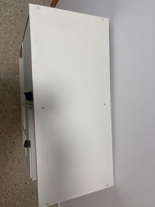 Estantería/Recibidor con puertas y cajones blanca.