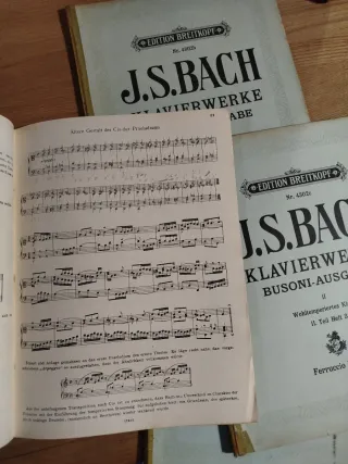 Partituras J.S. Bach Klavierwerke Busoni