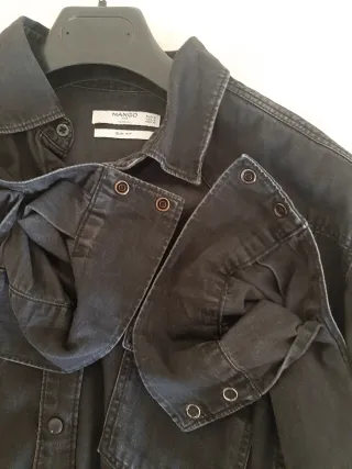 Sobrecamisa negra hombre