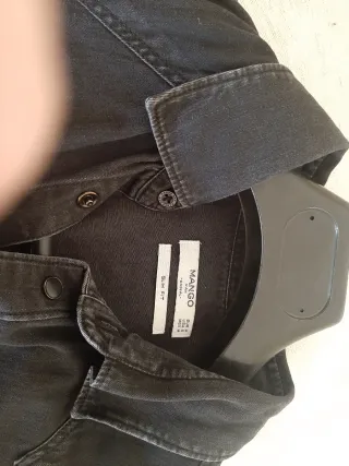 Sobrecamisa negra hombre