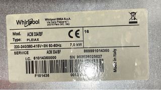 Placa Inducción Whirlpool ACM 334/BF 58cm