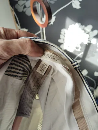 Pantalón Uterque rayas marineras