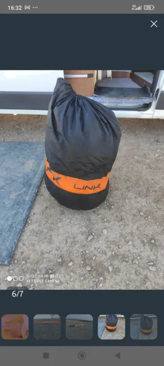 Vela paramotor + casco