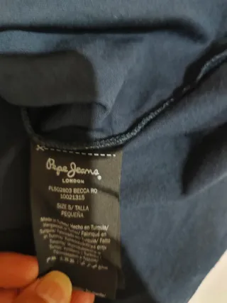 Camiseta Pepe Jeans Mujer Azul Manga Larga