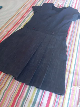 Vestito blu mezza manica