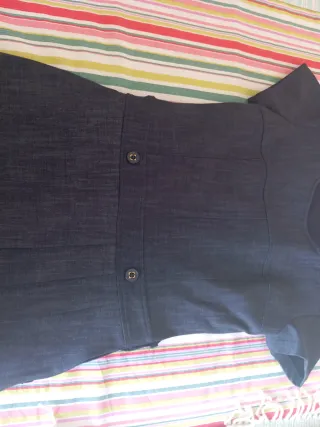 Vestito blu mezza manica