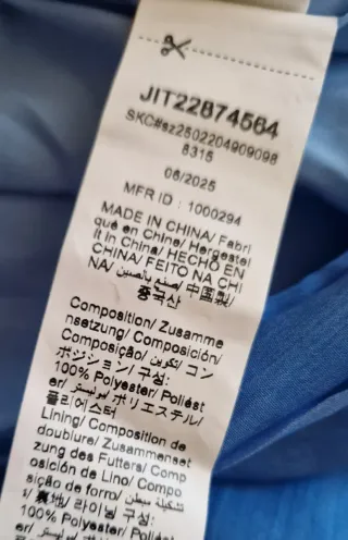 Gonna donna blu con balze