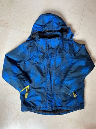 Chaqueta esquí niño azul y negro talle 146-152