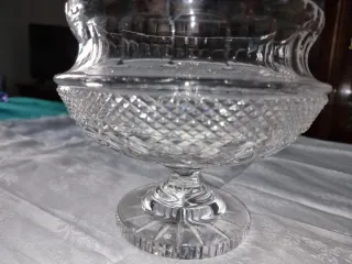 Centrotavola in cristallo anni '70.