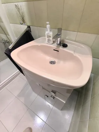 Inodoro, bide, lavabo, espejo ROCA