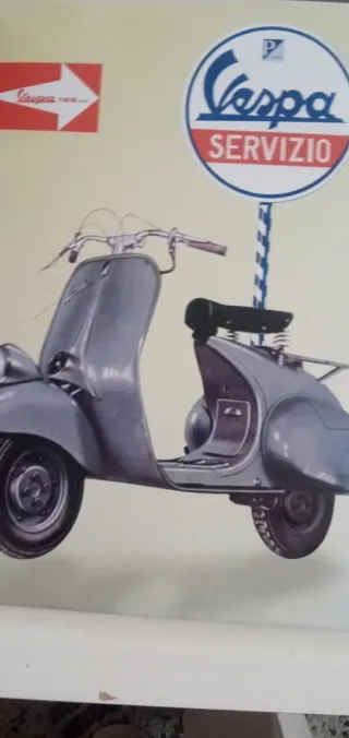 Chapa decorativa Vespa Scooter