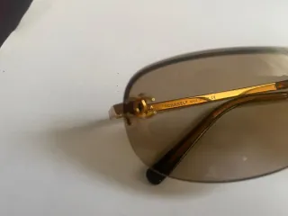 Gafas de sol Chanel vintage doradas y marrones