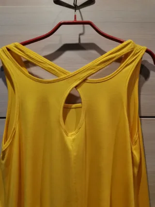 Blusa gialla con incrocio posteriore nr 134