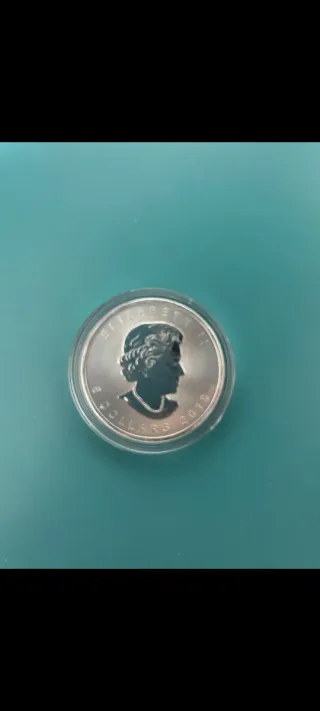 Moneda Onza Plata Reina Isabel II 2019