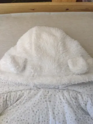 Chaqueta peluche blanco 12-18 meses