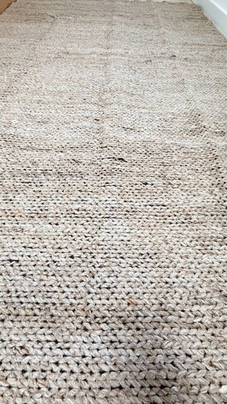 Alfombra Yute y Lana Beige/Marrón