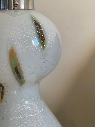 Lámpara de cristal grande multicolor