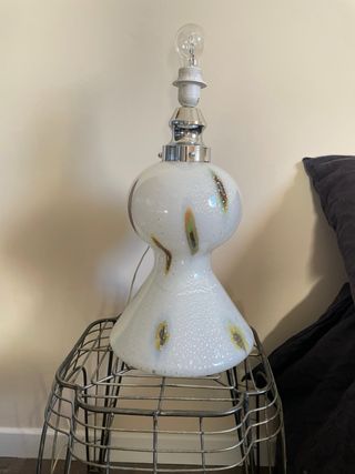 Lámpara de cristal grande multicolor