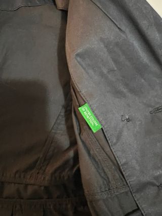 Gabardina Benetton 3/4 manga azul